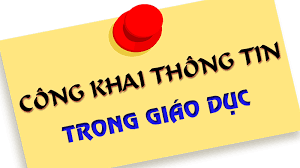 Công khai các hoạt động giáo dục theo Thông tư 36/2017; năm học 2019-2020.