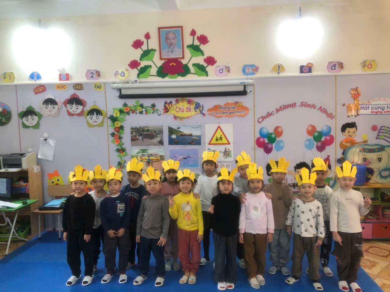 CÔ TRÒ TRƯỜNG MẦM NON HIM LAM VỚI CÁC HOẠT ĐỘNG Ý NGHĨA HƯỚNG VỀ NGÀY GIỖ TỔ HÙNG VƯƠNG